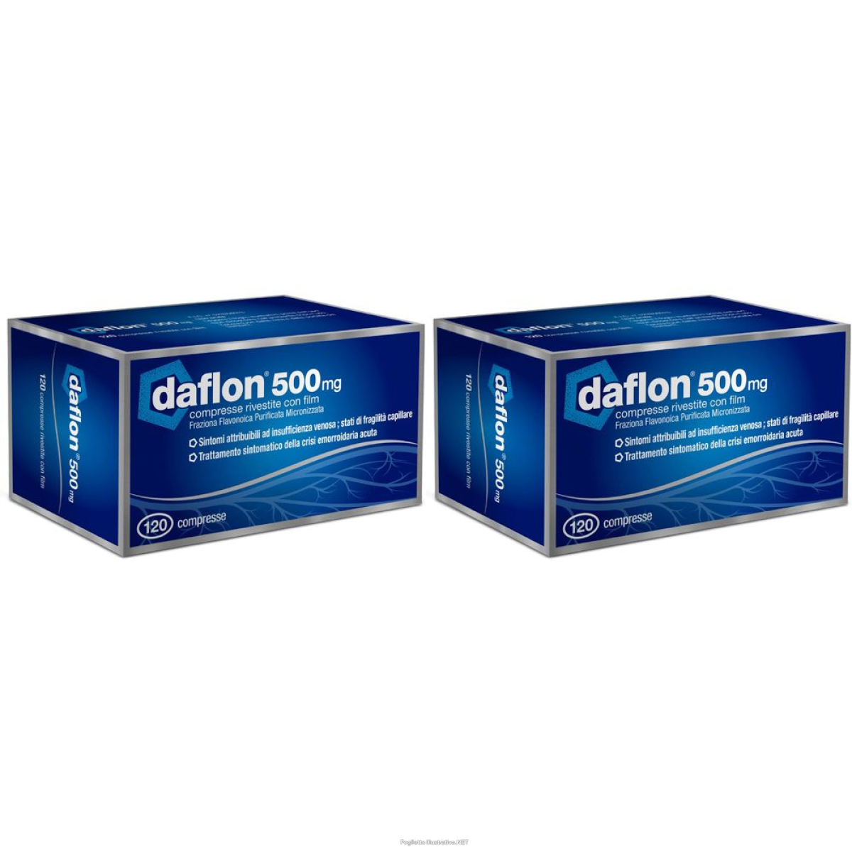 Compra Online daflon® 500 set da 2 2x120 pz compresse rivestite con film e Trova il miglior prezzo
