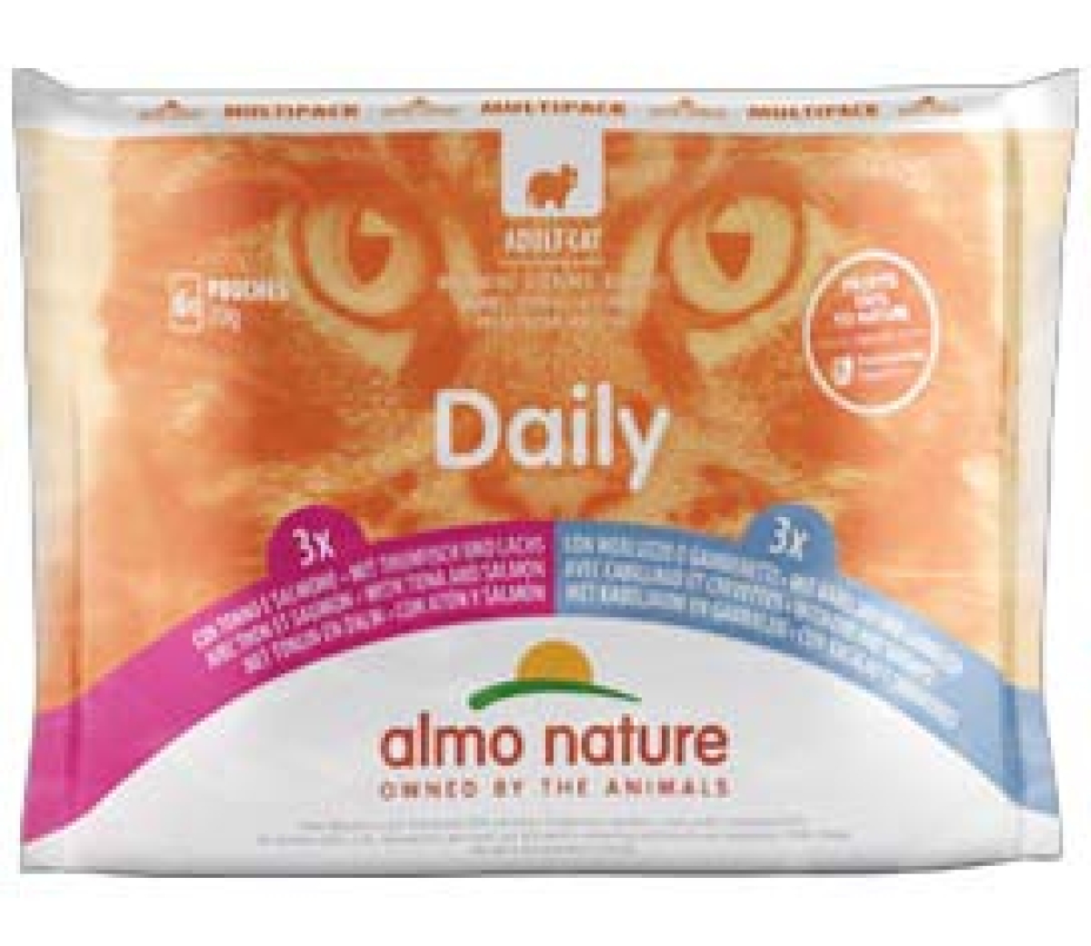 Compra Online Daily menu cat multipack tonno salmone e merluzzo gamberetti - alimento completo per gatti adulti 6 bustine x 70 gr e Trova il miglior prezzo