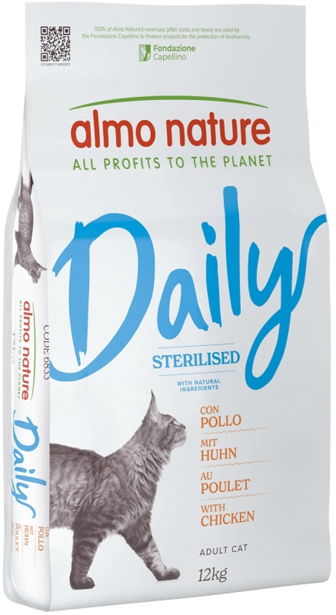 Compra Online Daily pollo - alimento completo per gatti adulti sterilizzati 12 kg e Trova il miglior prezzo