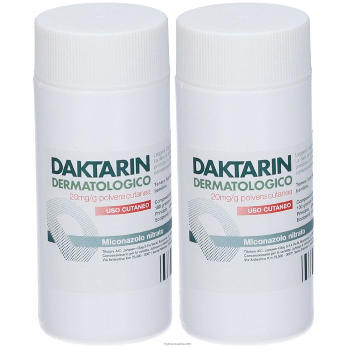 Compra Online daktarin dermatologico polvere cutanea infezioni della pelle set da 2 e Trova il miglior prezzo