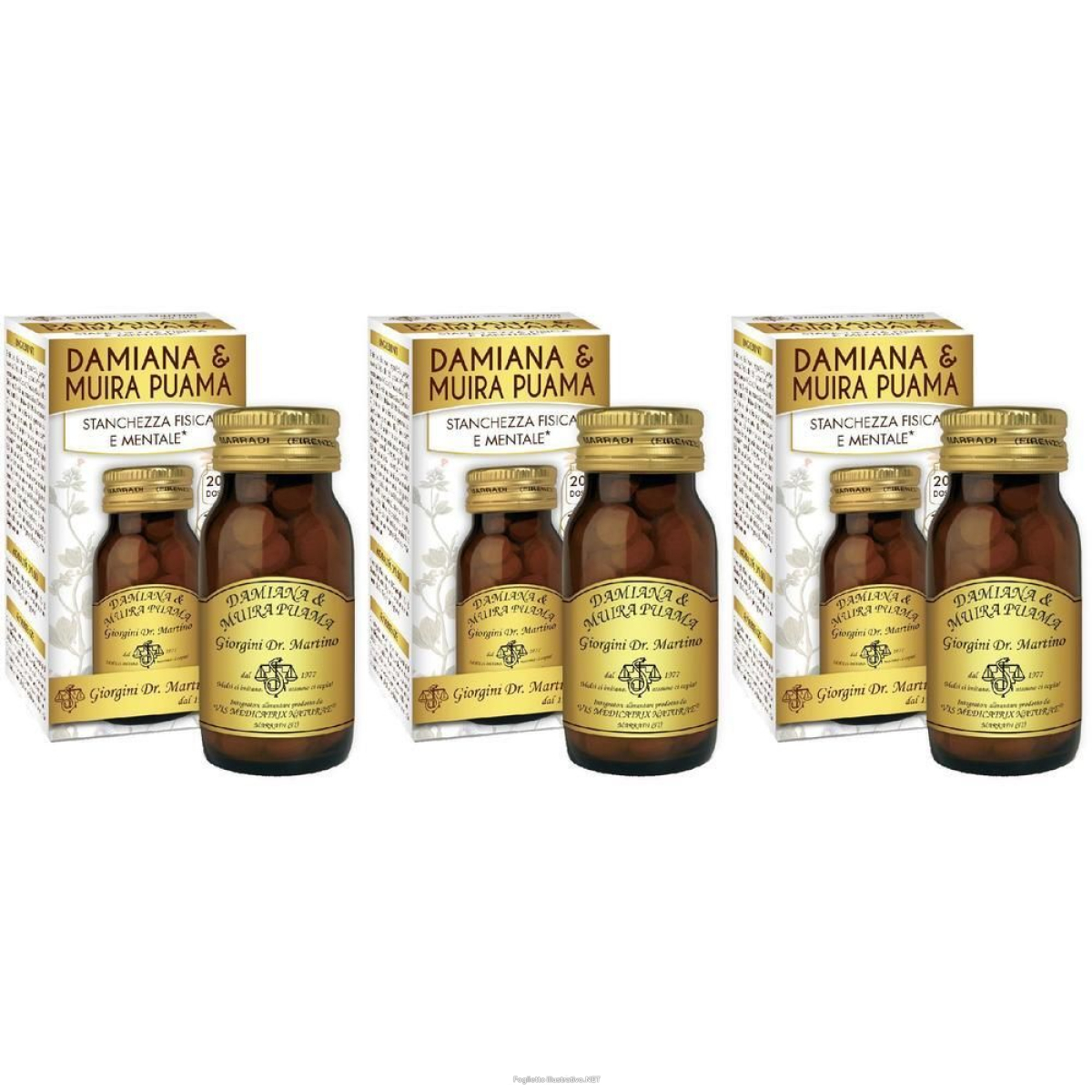 Compra Online damiana & muira puama 100 pastiglie 3x100 pz e Trova il miglior prezzo