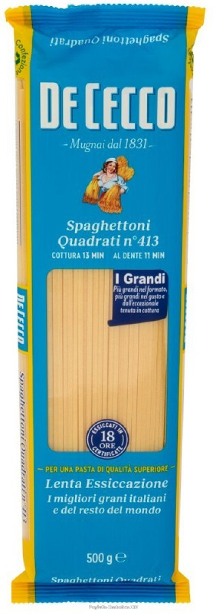 Compra Online de cecco spaghetti quadrati n413 nuova ricetta 400 g e Trova il miglior prezzo