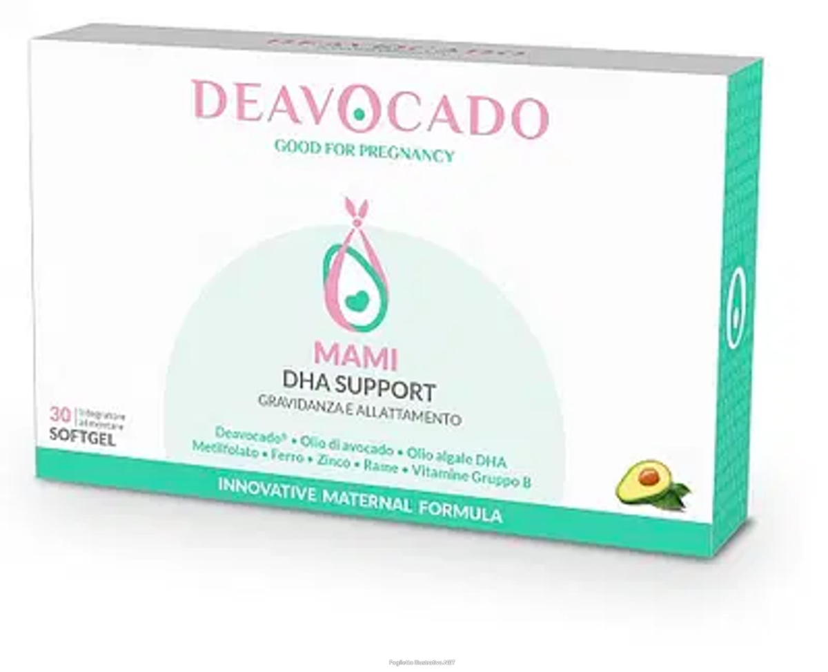 Compra Online deavocado mami dha support integratore per gravidanza e allattamento 30 softgels e Trova il miglior prezzo