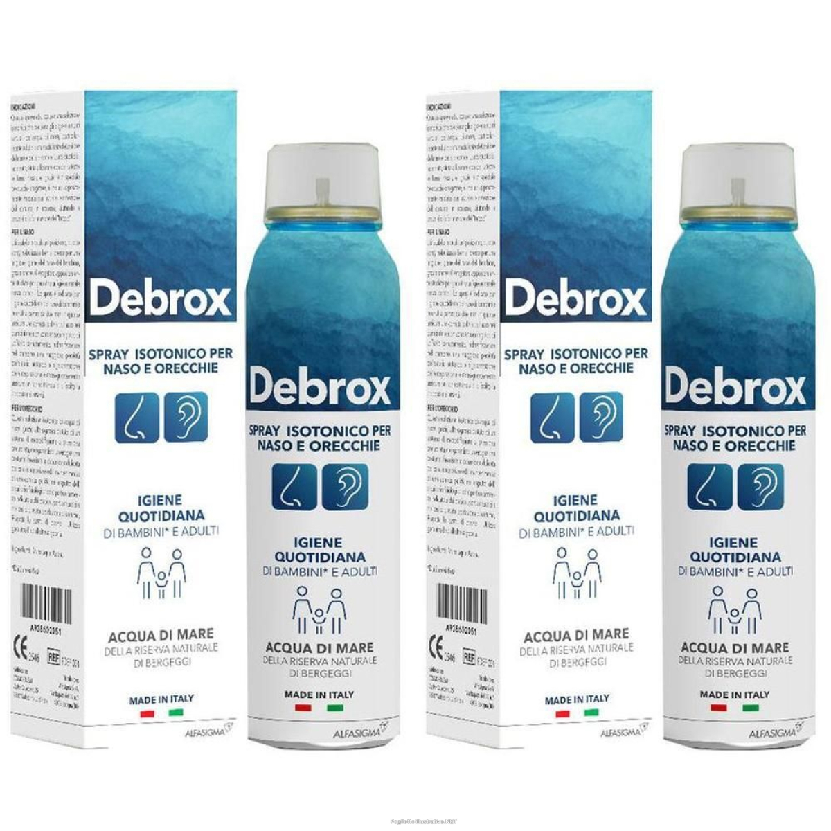 Compra Online debrox spray isotonico per naso e orecchie 2x125 ml nasale e Trova il miglior prezzo