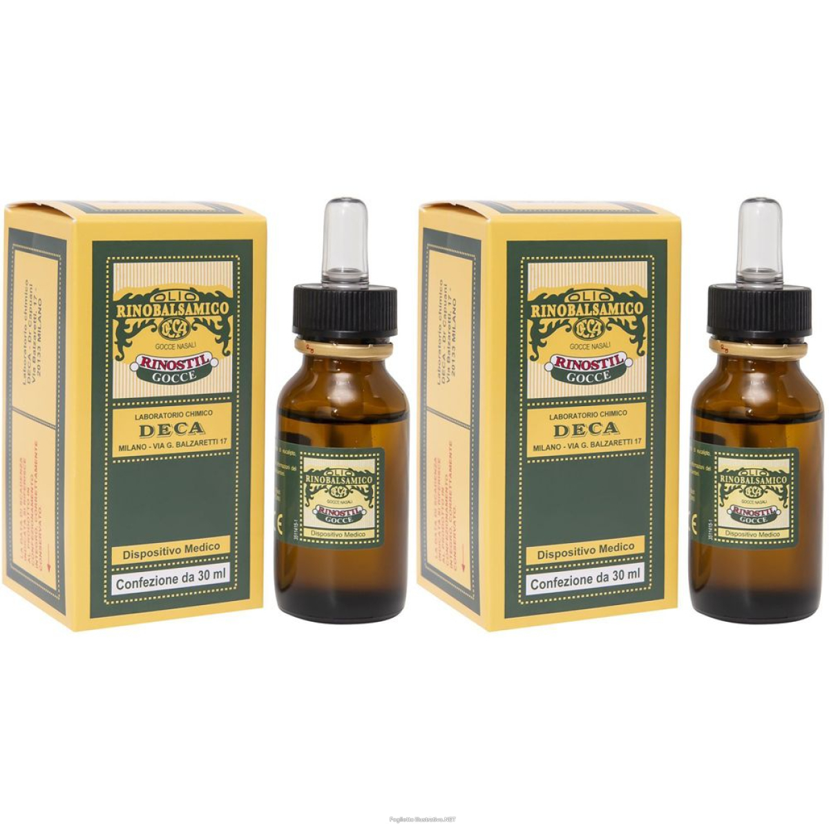 Compra Online deca rinostil gocce nasali set da 2 2x30 ml nasali e Trova il miglior prezzo