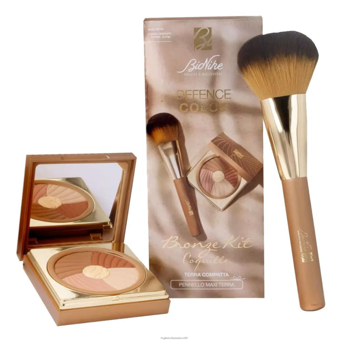 Compra Online defence color bronze kit 2025 terra compatta 211 coquille + pennello maxi terra e Trova il miglior prezzo