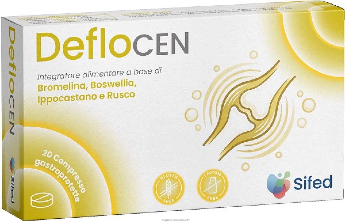 Compra Online deflocen integratore per microcircolo circolazione venosa e stati di tensione localizzati 20 compresse e Trova il miglior prezzo