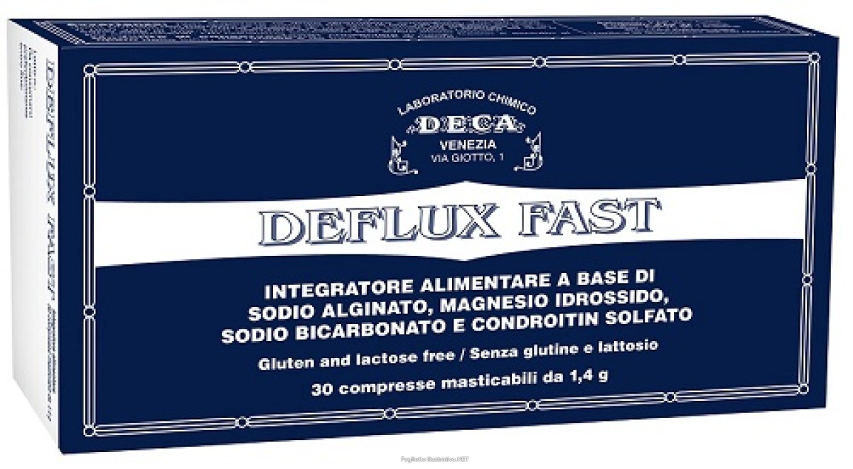 Compra Online deflux fast integratore per l'apparato gastro-intestinale 30 compresse masticabili e Trova il miglior prezzo