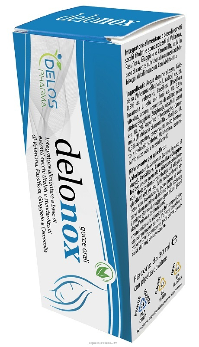 Compra Online delonox gocce orali integratore per il riposo notturno 30ml e Trova il miglior prezzo