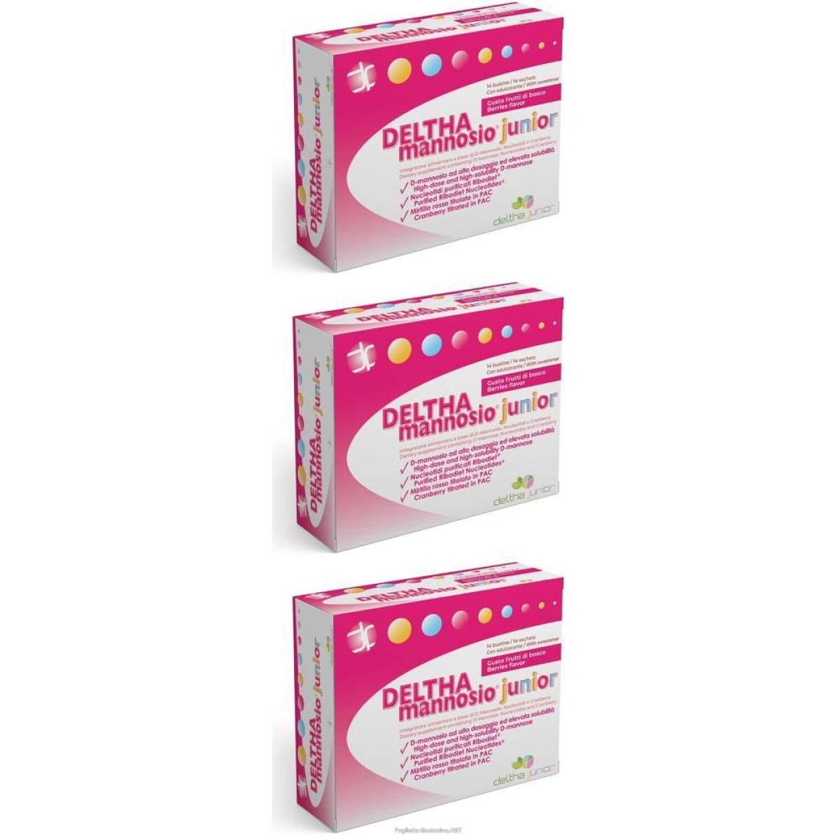 Compra Online deltha mannosio junior 14 bustine per le vie urinarie dei bambini 3x42 e Trova il miglior prezzo