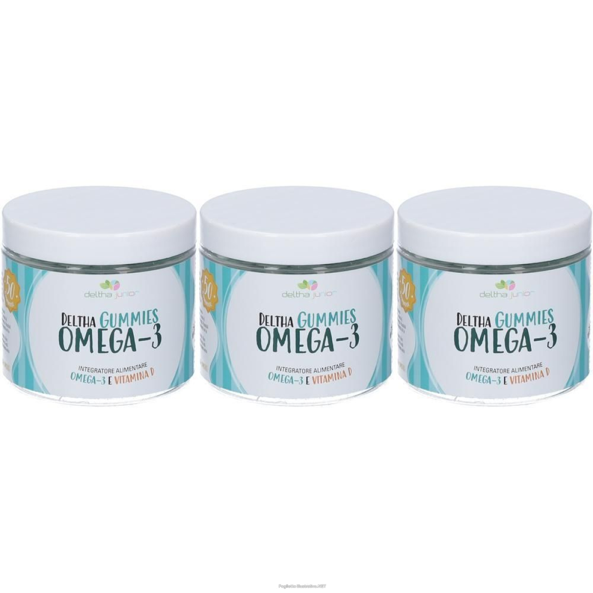 Compra Online delthagummies omega-3 50 gommose per bambini al gusto di arancio frago e Trova il miglior prezzo