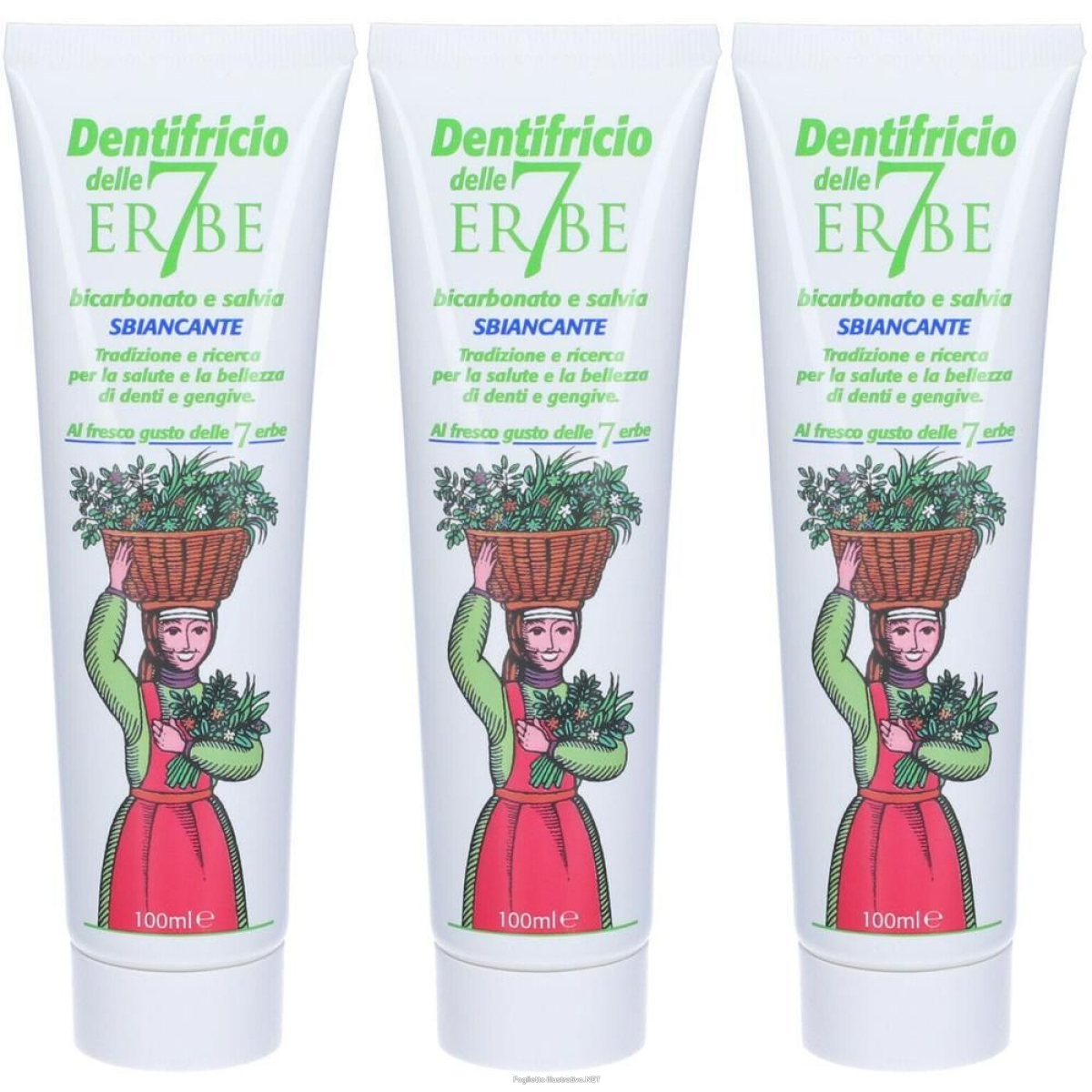 Compra Online dentifricio 7 erbe sbiancante 3x100 ml e Trova il miglior prezzo