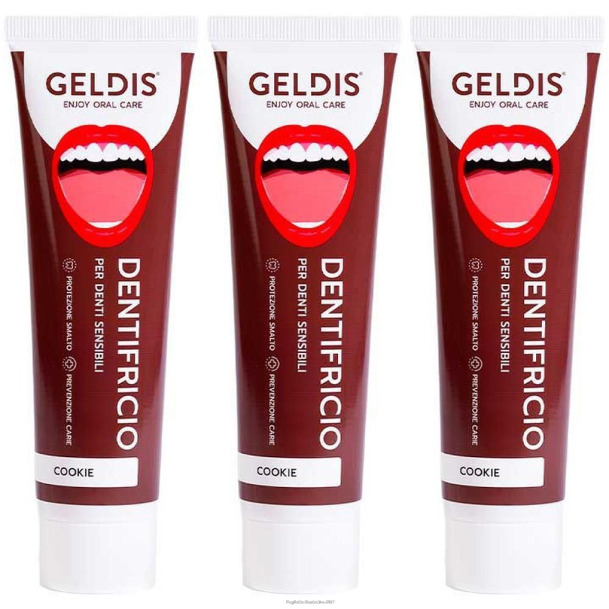 Compra Online dentifricio geldis per denti sensibili – cookie 100ml 3x100 ml e Trova il miglior prezzo