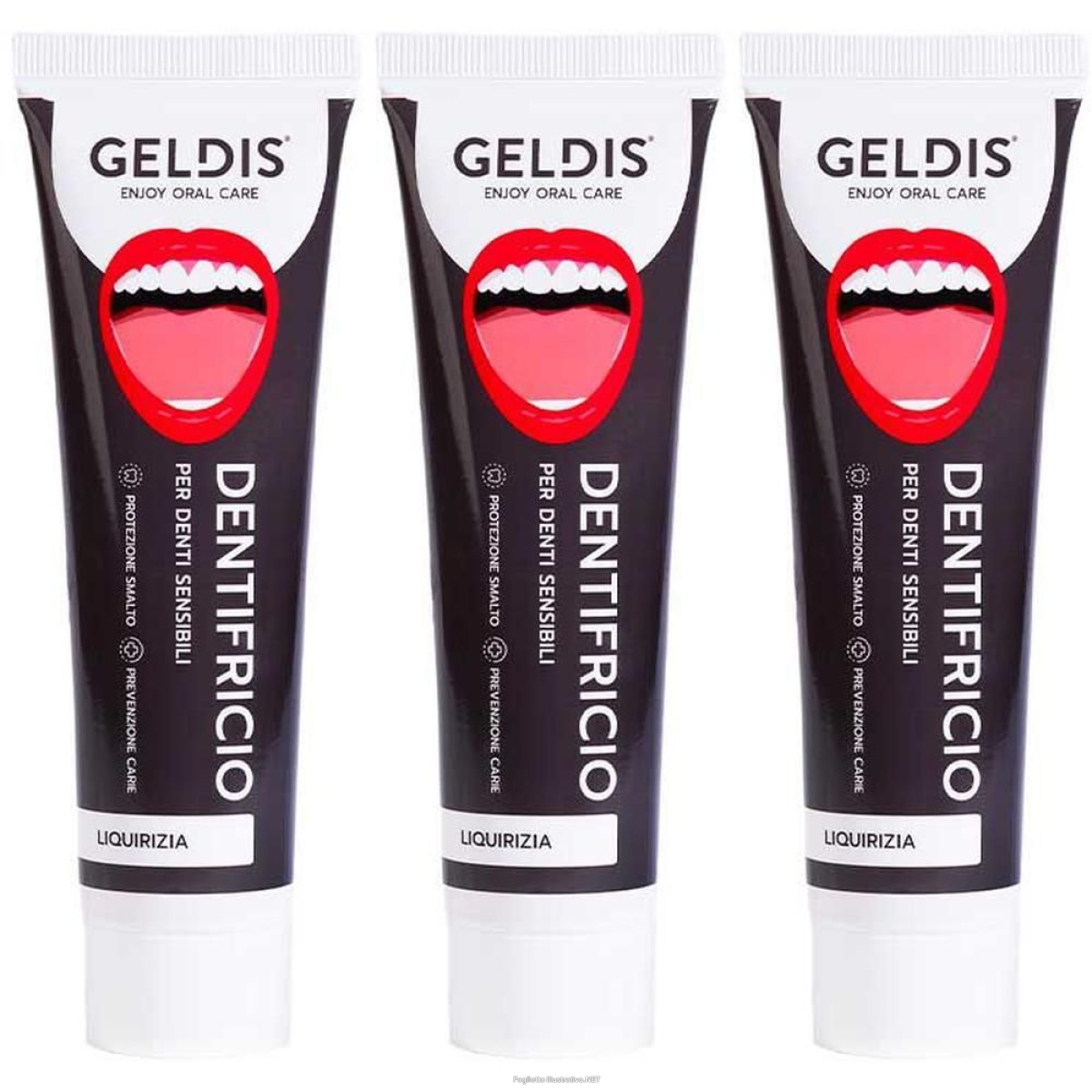 Compra Online dentifricio geldis per denti sensibili – liquirizia 100ml 3x100 ml e Trova il miglior prezzo