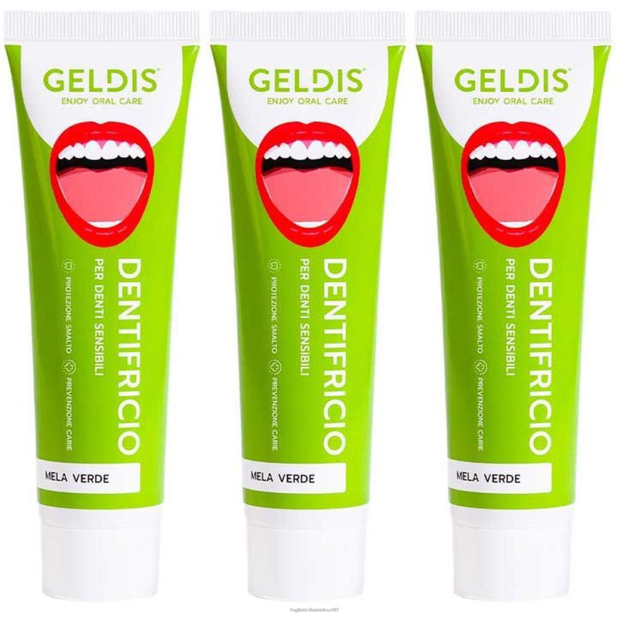 Compra Online dentifricio geldis per denti sensibili – mela verde 100ml 3x100 ml e Trova il miglior prezzo