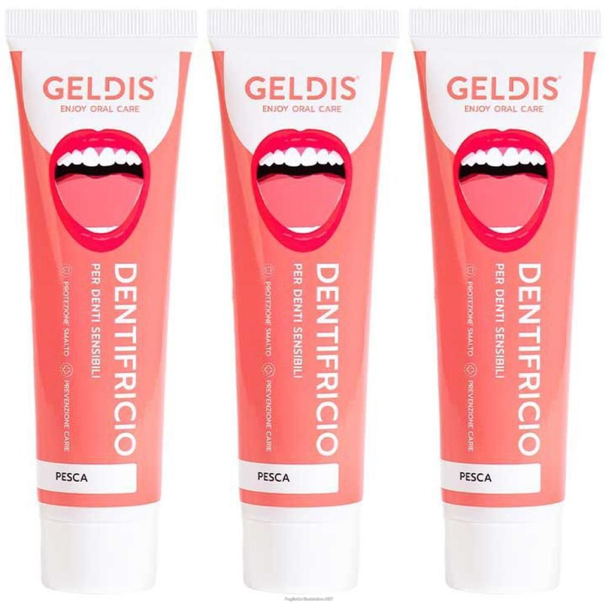 Compra Online dentifricio geldis per denti sensibili – pesca 100ml 3x100 ml e Trova il miglior prezzo