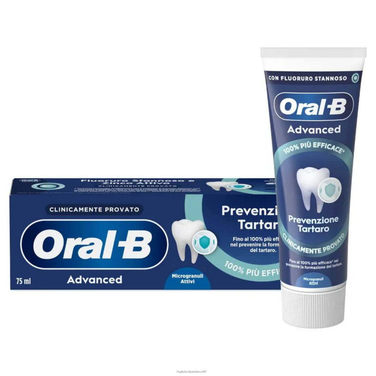 Compra Online dentifricio oral-b advanced prevenzione tartaro microgranuli attivi 75 ml - procter & gamble e Trova il miglior prezzo