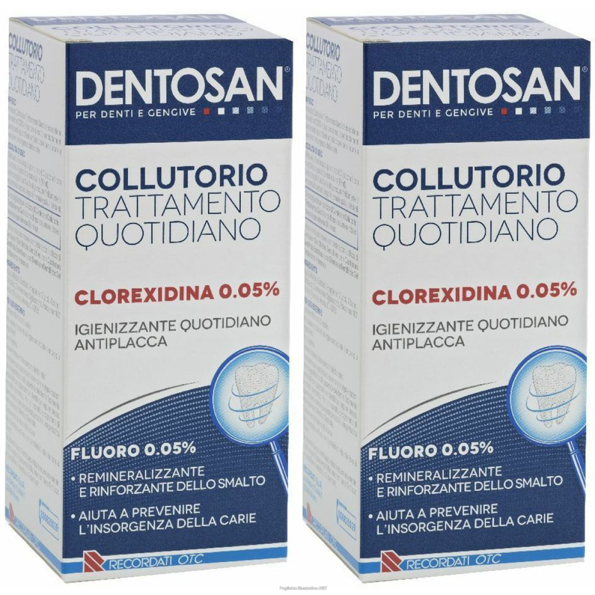 Compra Online dentosan® collutorio trattamento quotidiano clorexidina 0,05% set da 2 e Trova il miglior prezzo