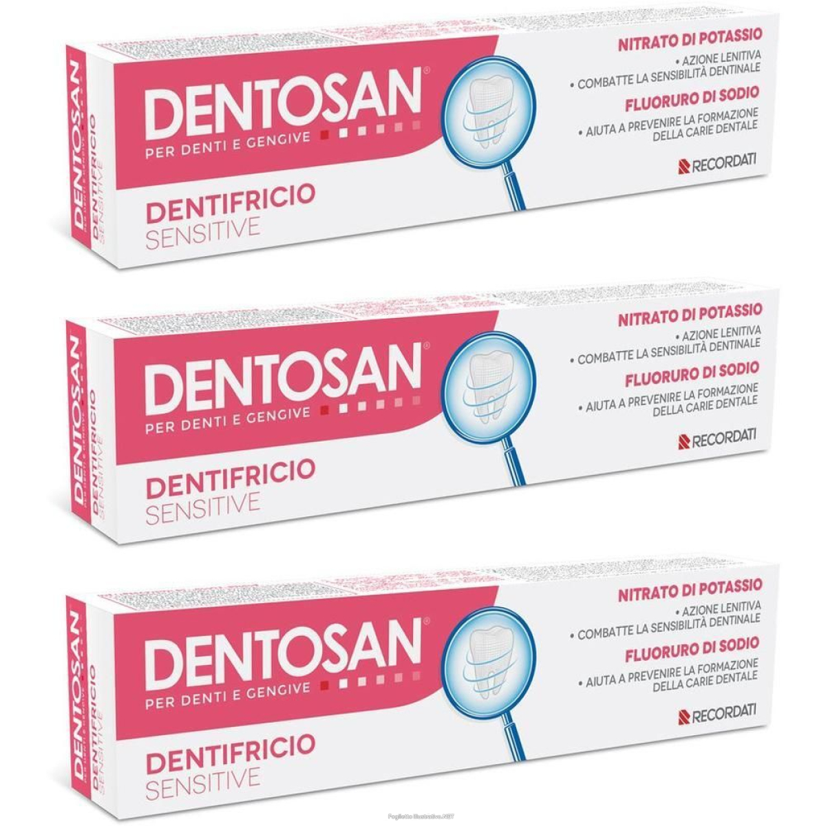 Compra Online dentosan dentifricio sensitive 3x75 ml e Trova il miglior prezzo