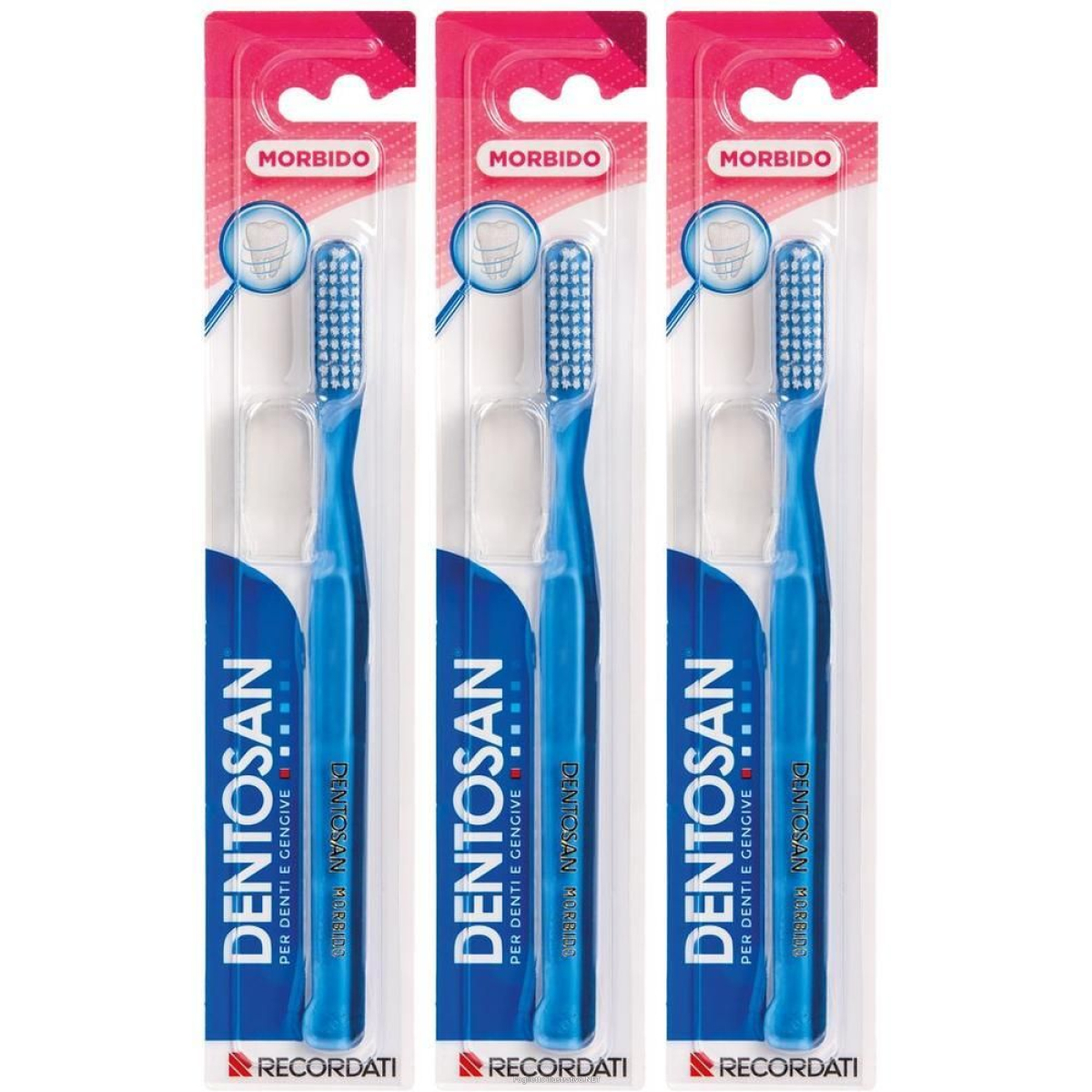 Compra Online dentosan® per denti e gengive spazzolino da denti, morbido 3x1 pz spaz e Trova il miglior prezzo