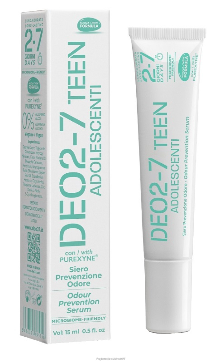 Compra Online deo 2-7 teen siero deodorante prevenzione odore per adolescenti 15ml e Trova il miglior prezzo