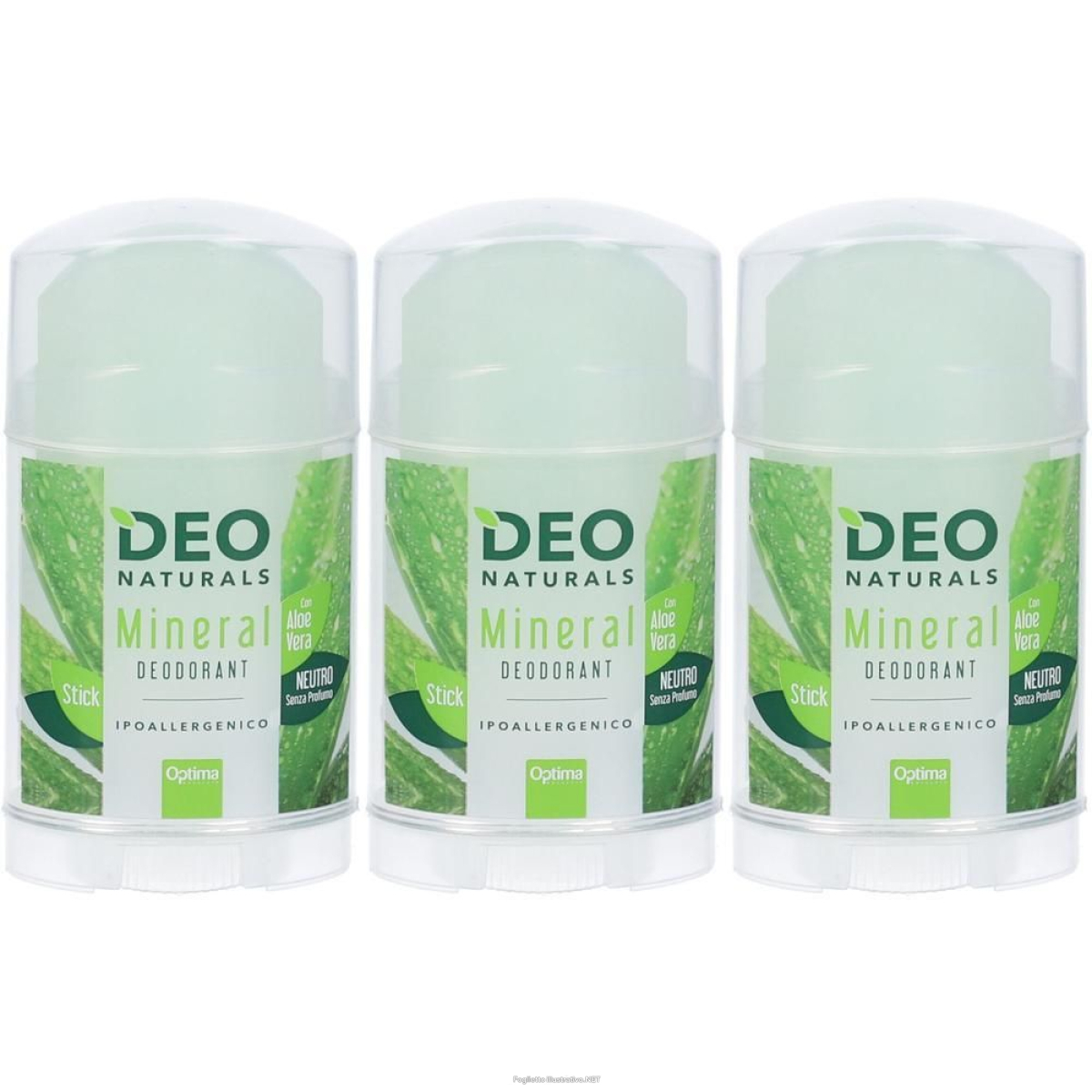 Compra Online deonaturals mineral deo stick con aloe vera 3x100 g e Trova il miglior prezzo