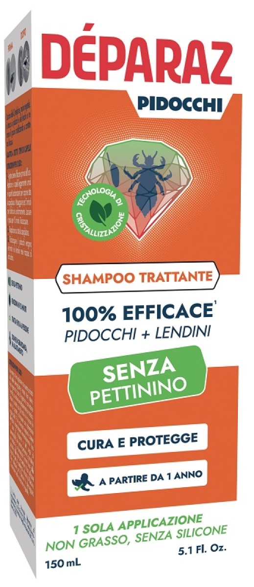 Compra Online Deparaz shampoo trattante anti pidocchi senza pettinino 150ml e Trova il miglior prezzo