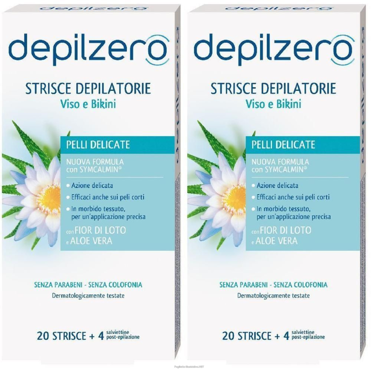 Compra Online depilzero strisce viso e bikini 20 pezzi 2x20 st e Trova il miglior prezzo