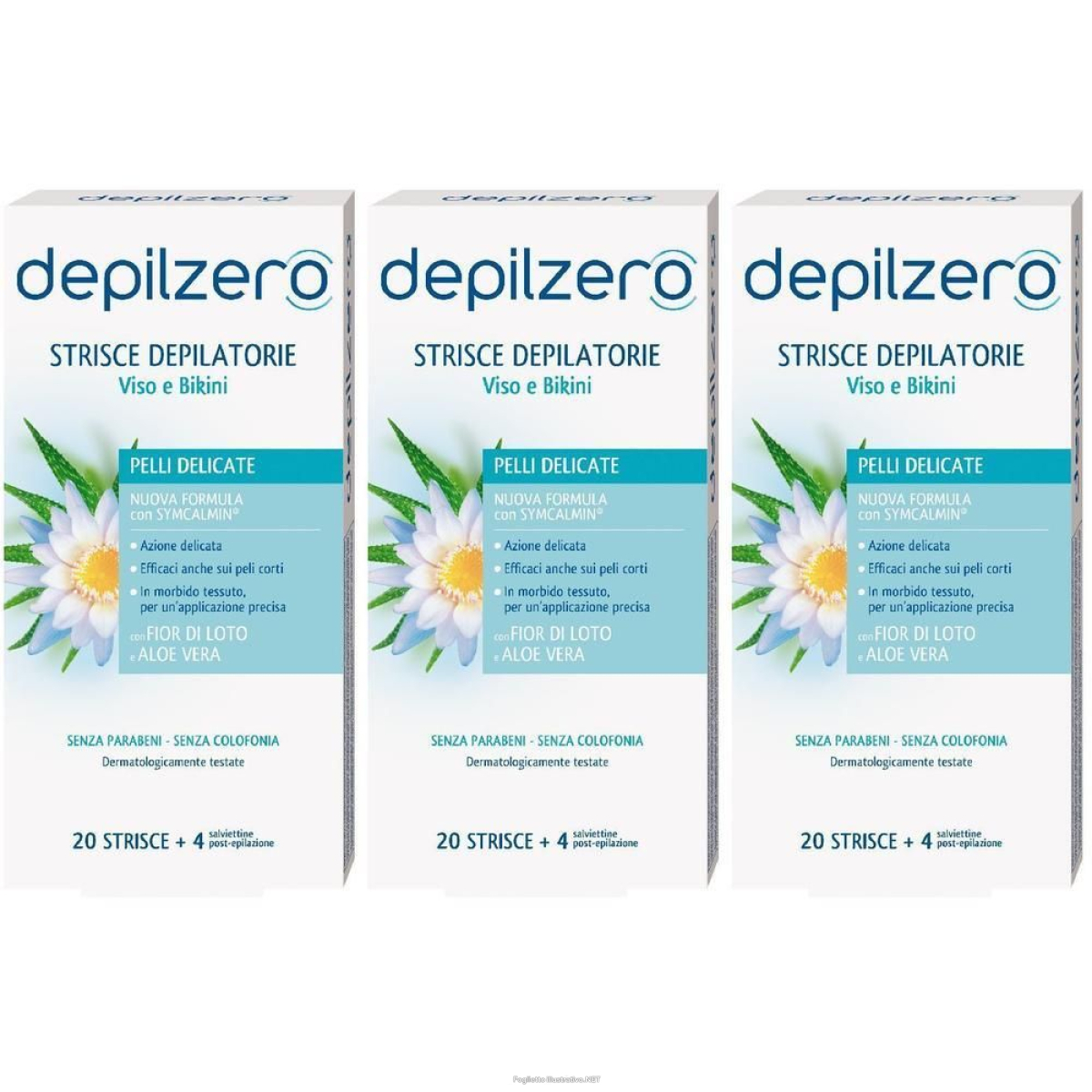Compra Online depilzero strisce viso e bikini 20 pezzi 3x20 st e Trova il miglior prezzo