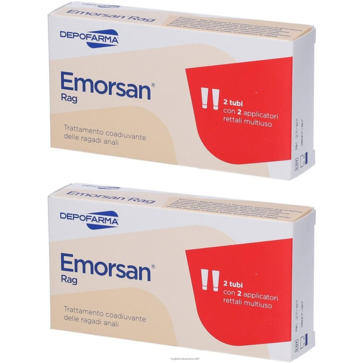 Compra Online depofarma emorsan rag crema rettale 2x2x30 ml e Trova il miglior prezzo