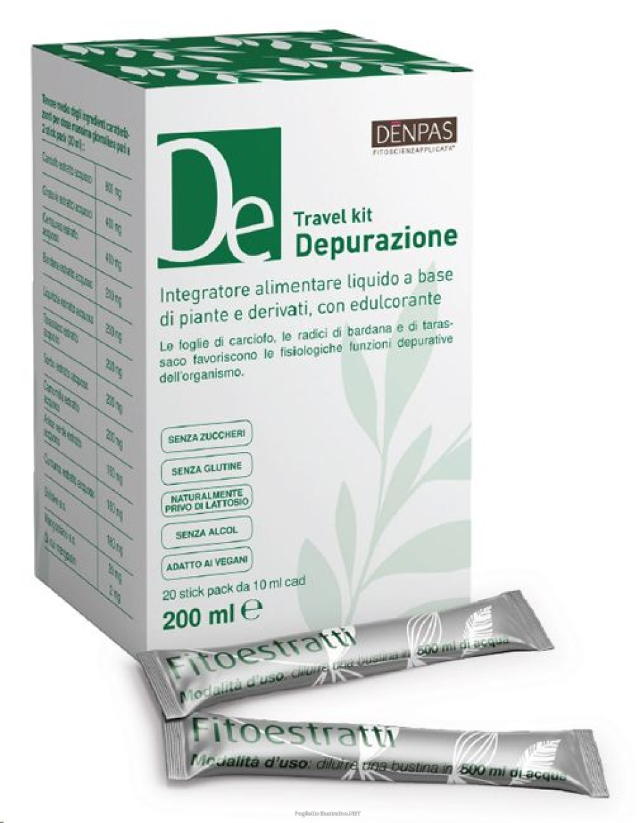 Compra Online depurazione travel kit 20 stick pack da 10 ml e Trova il miglior prezzo
