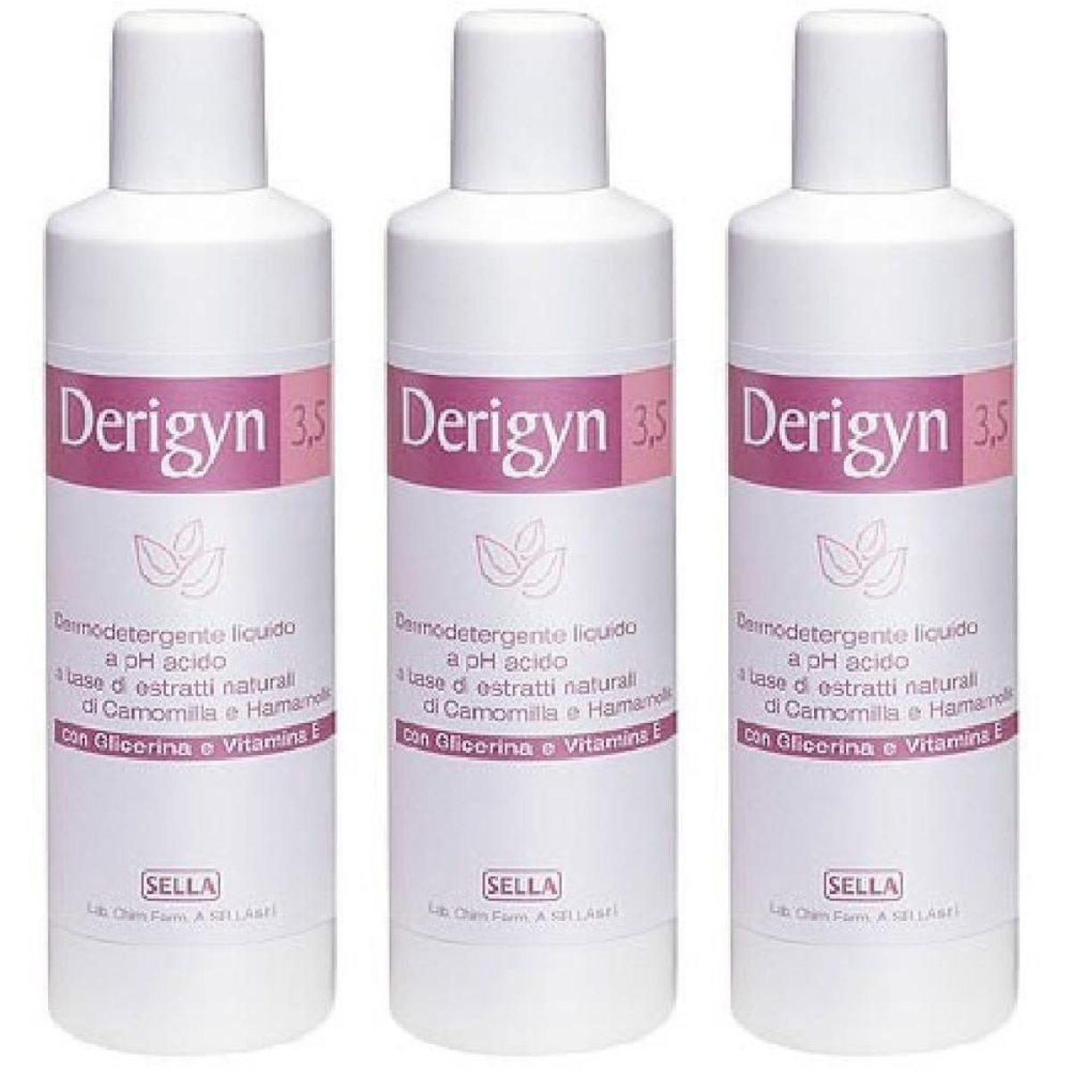 Compra Online Derigyn 3,5 dermodetergente 3x500 ml soluzione e Trova il miglior prezzo