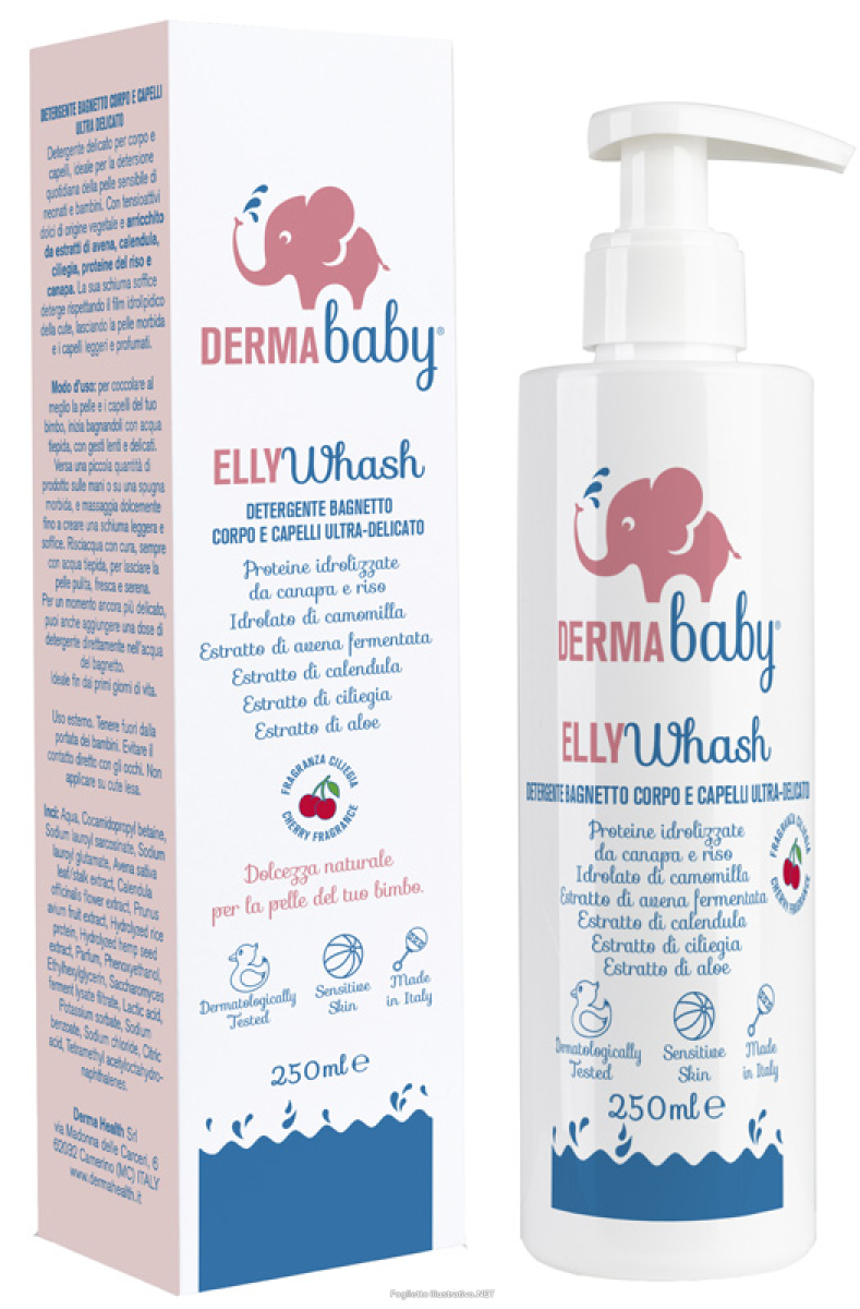 Compra Online derma baby elly wash detergente bagnetto corpo e capelli ultra-delicato 250 ml e Trova il miglior prezzo