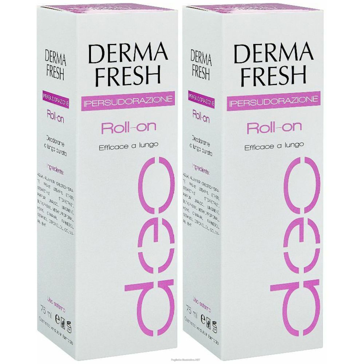 Compra Online derma fresh deo ipersudorazione roll-on set da 2 2x75 g roller e Trova il miglior prezzo