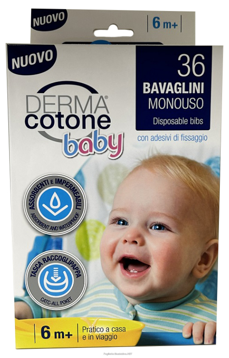 Compra Online dermacotone baby bavaglini monouso 36 pezzi e Trova il miglior prezzo