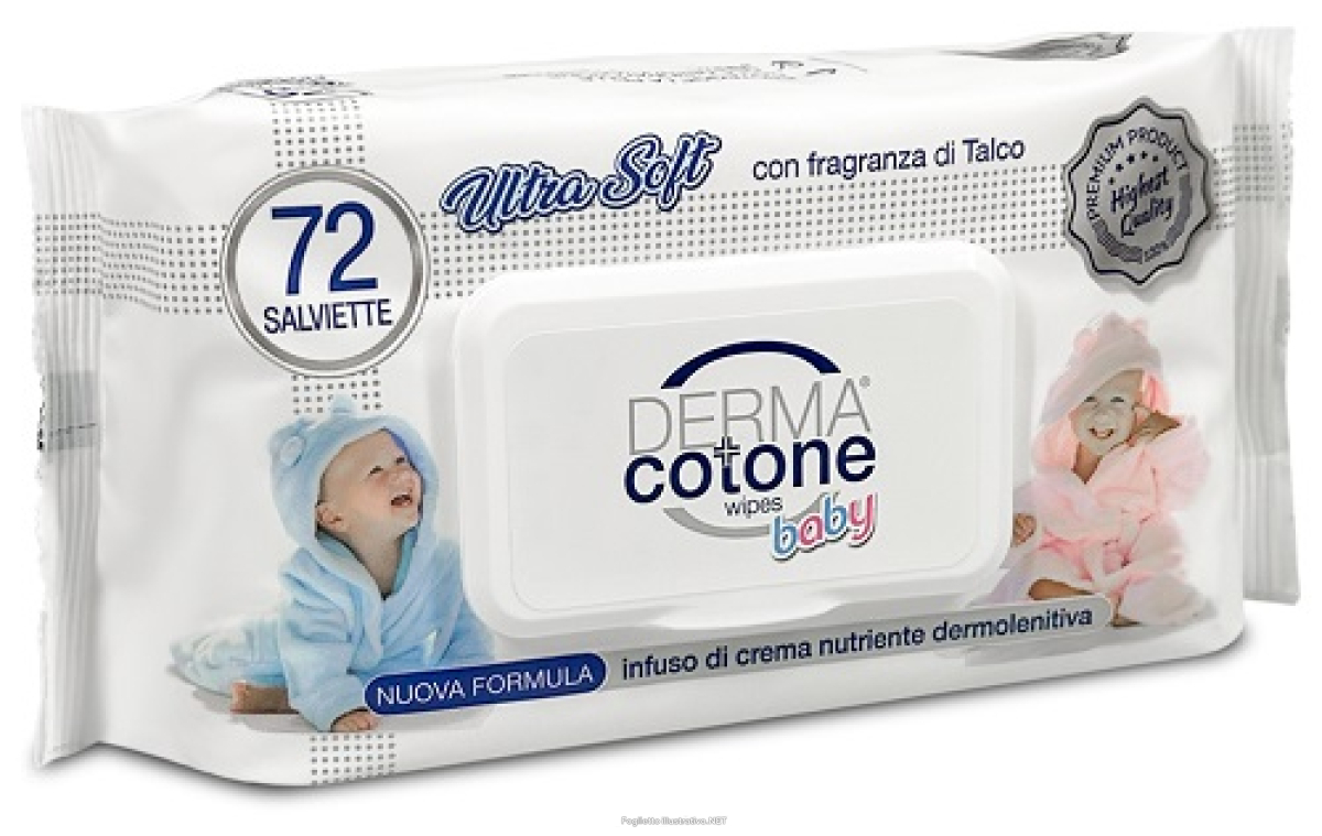 Compra Online dermacotone baby salviettine con infuso di crema 72 pezzi e Trova il miglior prezzo