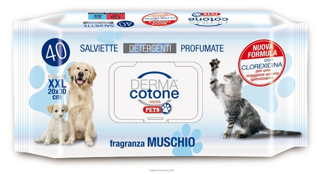 Compra Online dermacotone salviettine pet muschio bianco 40 pezzi e Trova il miglior prezzo