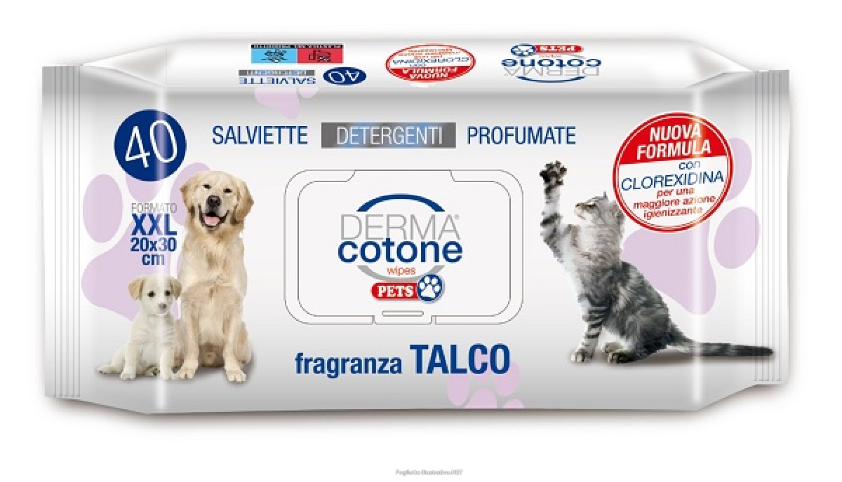 Compra Online dermacotone salviettine pet talco 40 pezzi e Trova il miglior prezzo