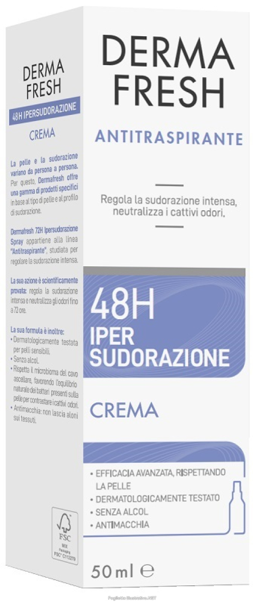 Compra Online dermafresh 48h ipersudorazione crema antitraspirante - per regolare la sudorazione intensa - 50 ml e Trova il miglior prezzo