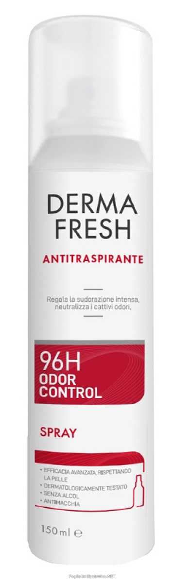 Compra Online dermafresh deo 96h odor control spray - deodorante antitraspirante per sudorazione intensa - 150 ml e Trova il miglior prezzo