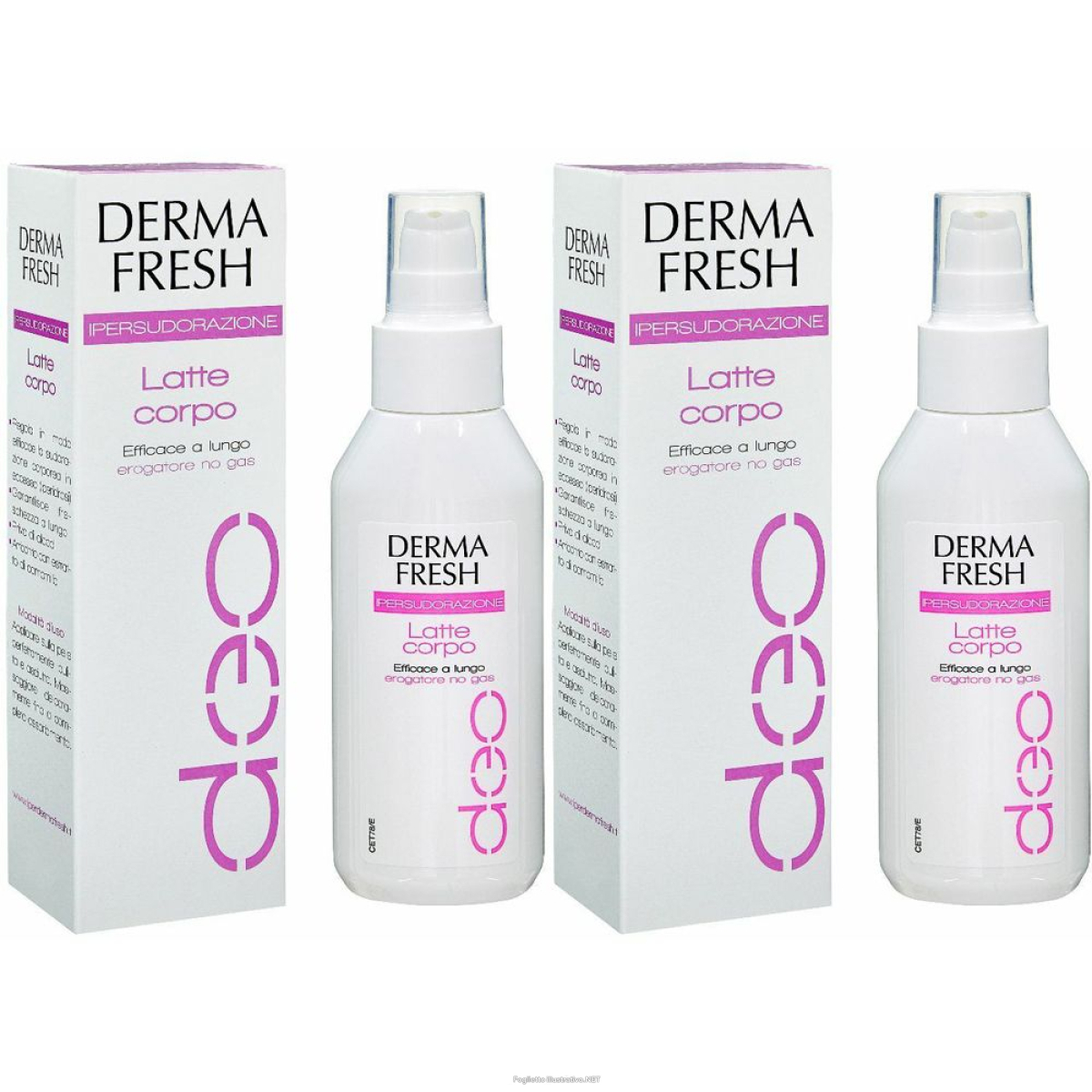 Compra Online dermafresh ipersudorazione latte corpo set da 2 2x100 ml e Trova il miglior prezzo