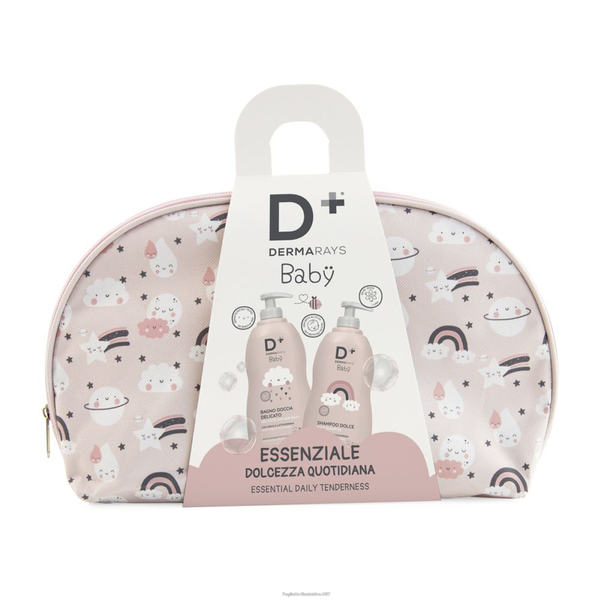 Compra Online dermarays baby essenziale cofanetto igiene bambino bagno doccia delicato + shampoo delicato + pochette e Trova il miglior prezzo