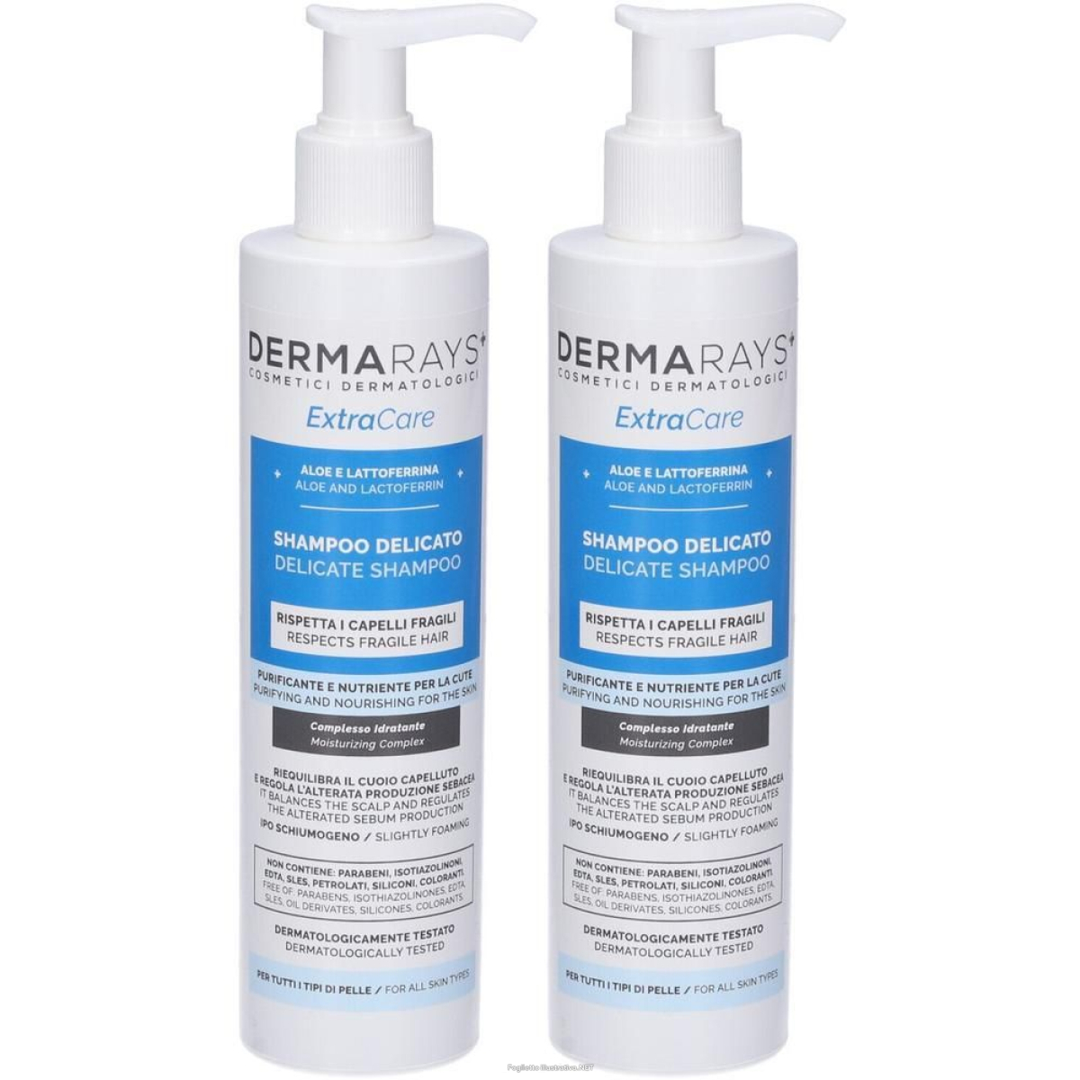 Compra Online dermarays+ extracare shampoo delicato 250ml 2x250 ml e Trova il miglior prezzo