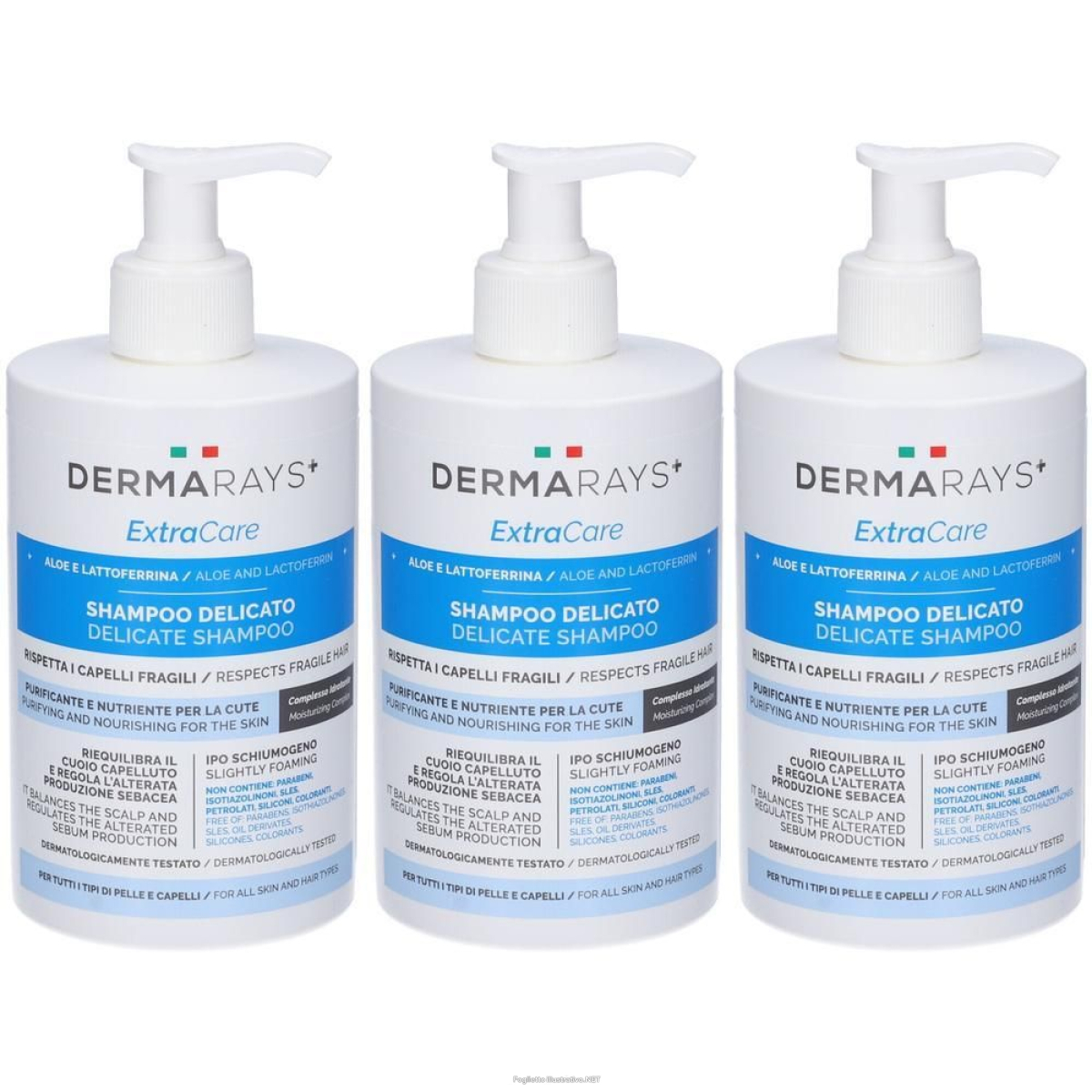 Compra Online dermarays+ extracare shampoo delicato 500ml 3x500 ml e Trova il miglior prezzo
