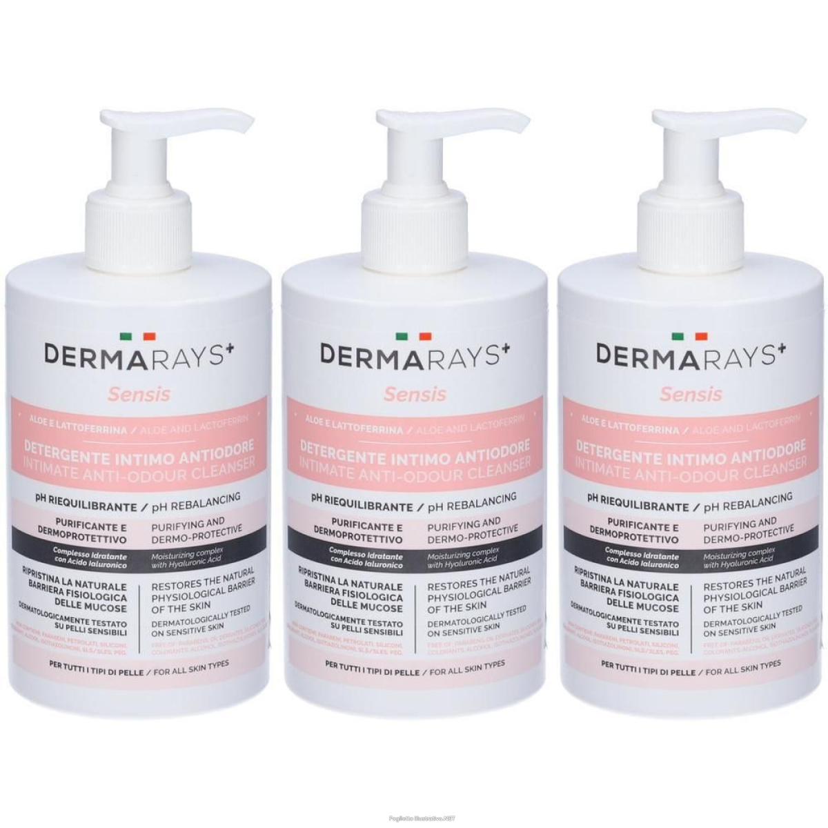 Compra Online dermarays+ sensis detergente intimo antiodore 500ml 3x500 ml e Trova il miglior prezzo