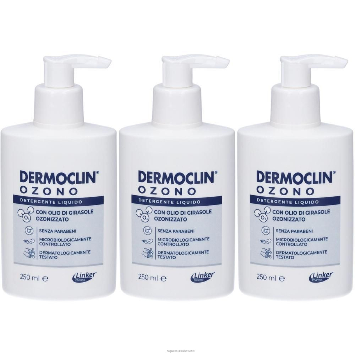 Compra Online dermoclin ozono soluzione 250 ml 3x250 ml e Trova il miglior prezzo