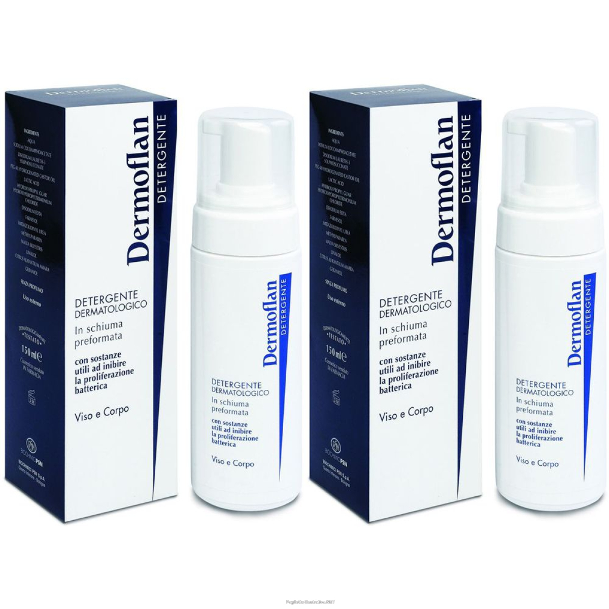 Compra Online dermoflan detergente set da 2 2x150 ml soluzione e Trova il miglior prezzo