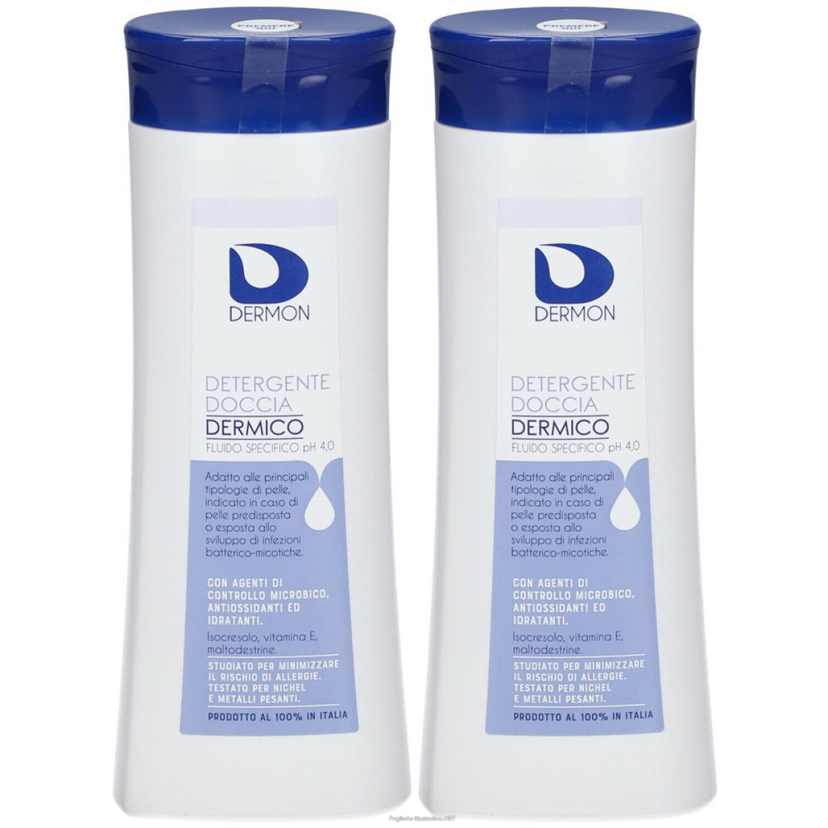Compra Online dermon detergente doccia dermico ph 4,0 set da 2 2x250 ml gel detergen e Trova il miglior prezzo