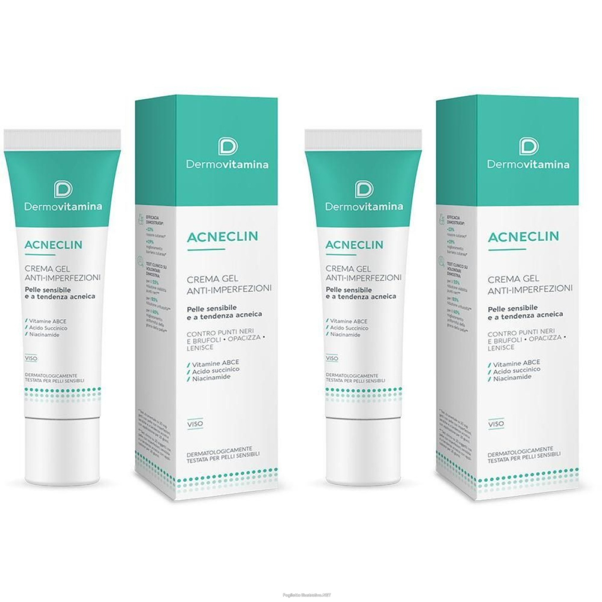 Compra Online dermovitamina acneclin crema gel anti-imperfezioni 2x40 ml e Trova il miglior prezzo