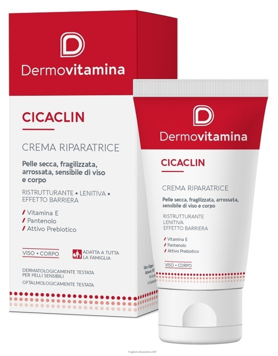 Compra Online dermovitamina cicaclin crema riparatrice viso corpo pelle secca arrossata 50ml e Trova il miglior prezzo